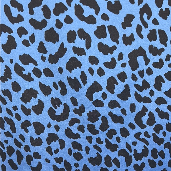 Blue Leopard Print Long Sleeve Top - Picture 5 of 5